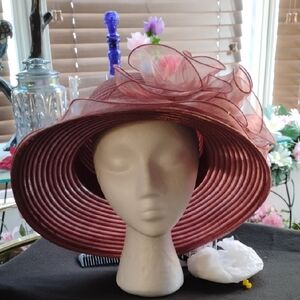 Elegant candy Cane Stripes Wide-Brim Hat